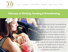 Tablet Screenshot of birthingandbreastfeeding.com